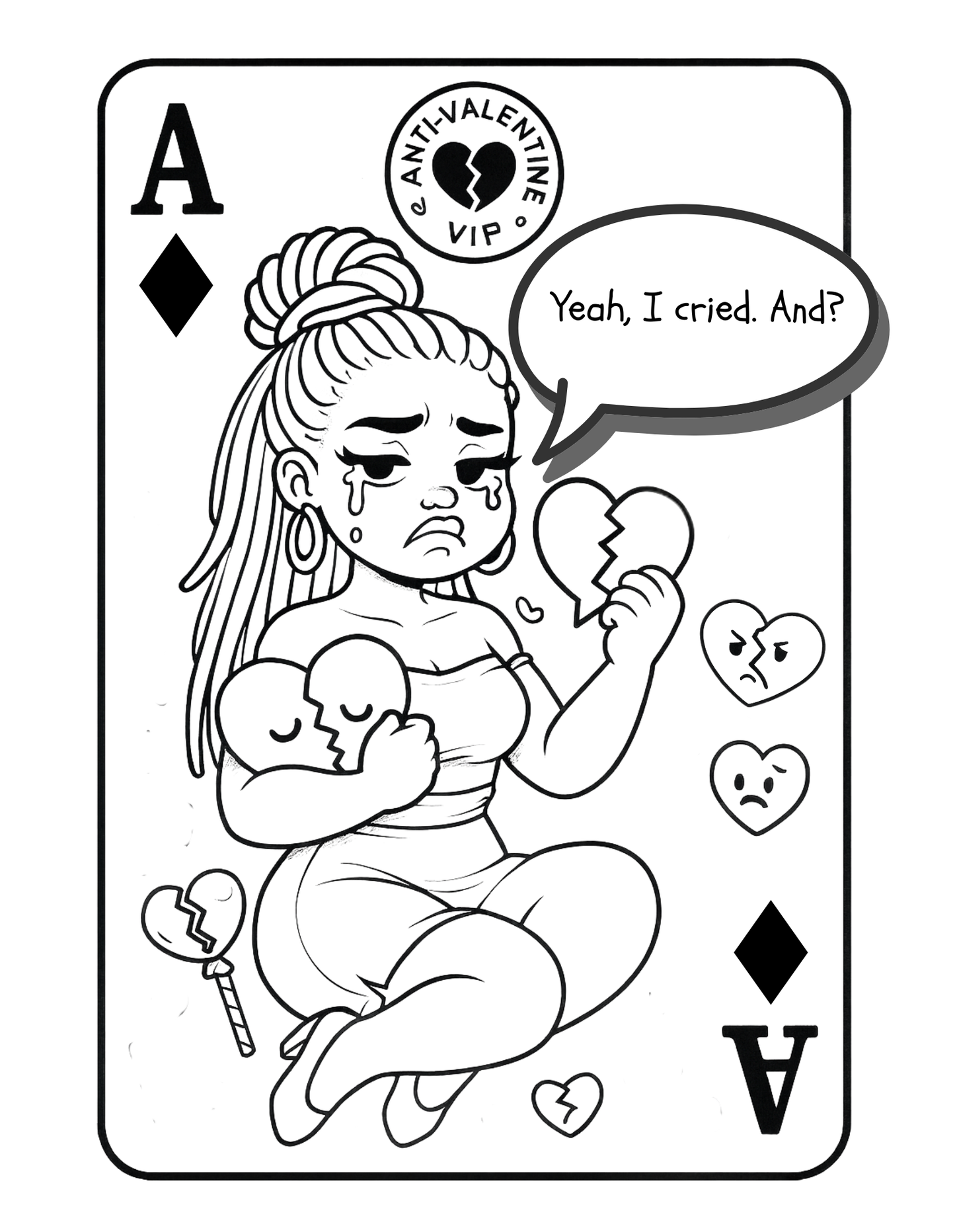 Love Letters In Every Shade | Valentine’s Day Coloring Book for Black Women | Sassy Love & Self-Care Art