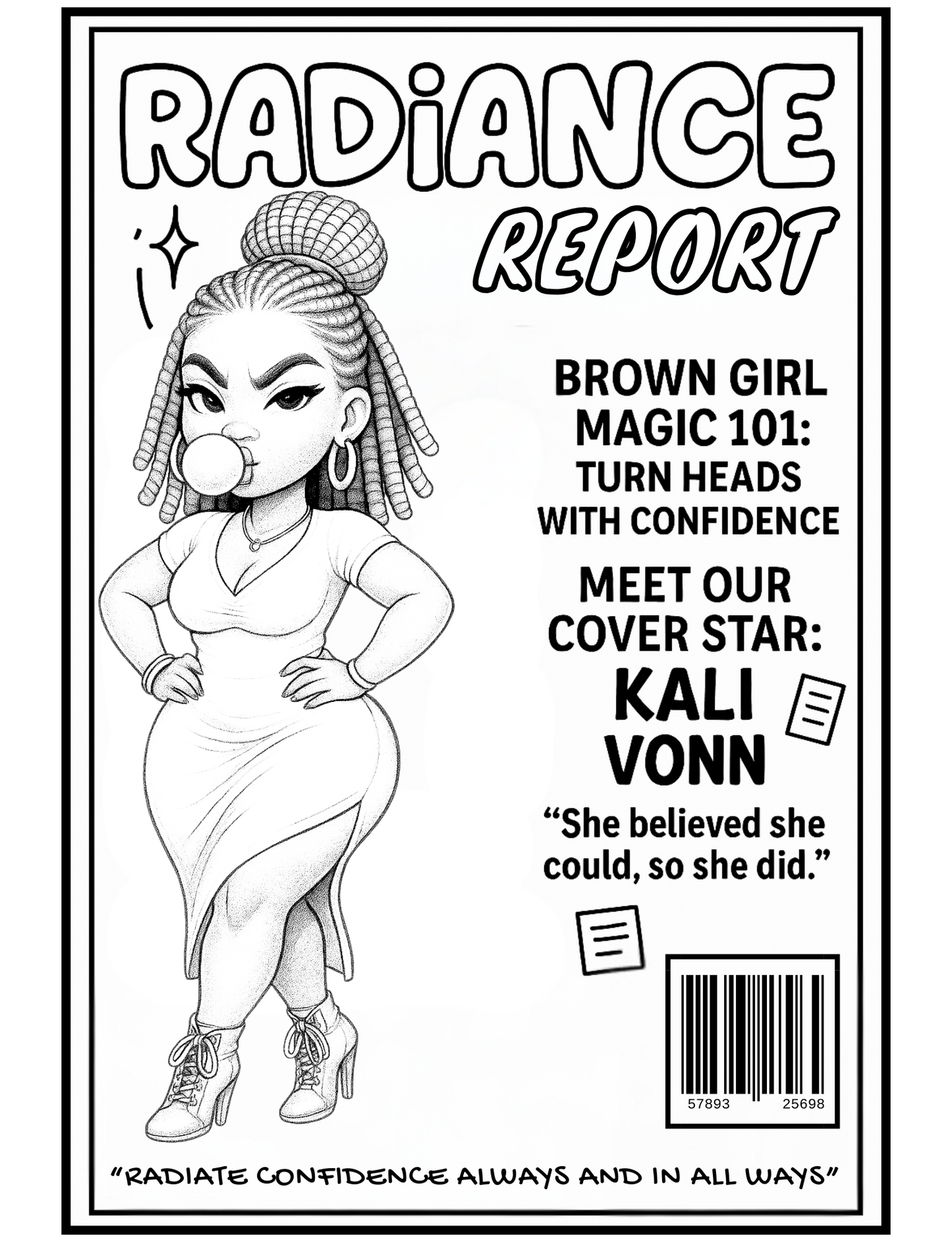 Shades Of Sassiness A Melanated Cocoa Cuties Coloring Book
