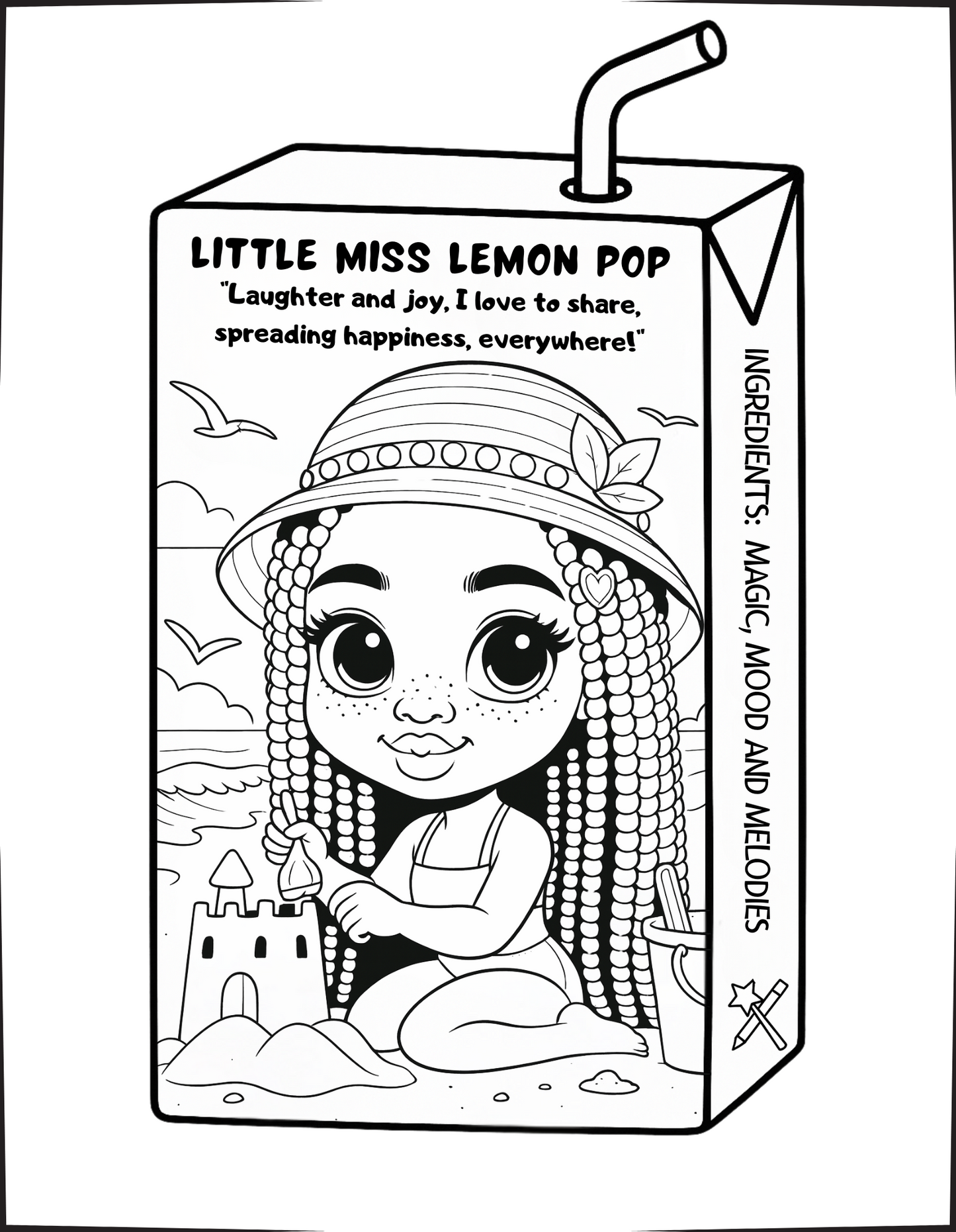 Melanated Cocoa Cuties Little Black Girl Magic Coloring Book