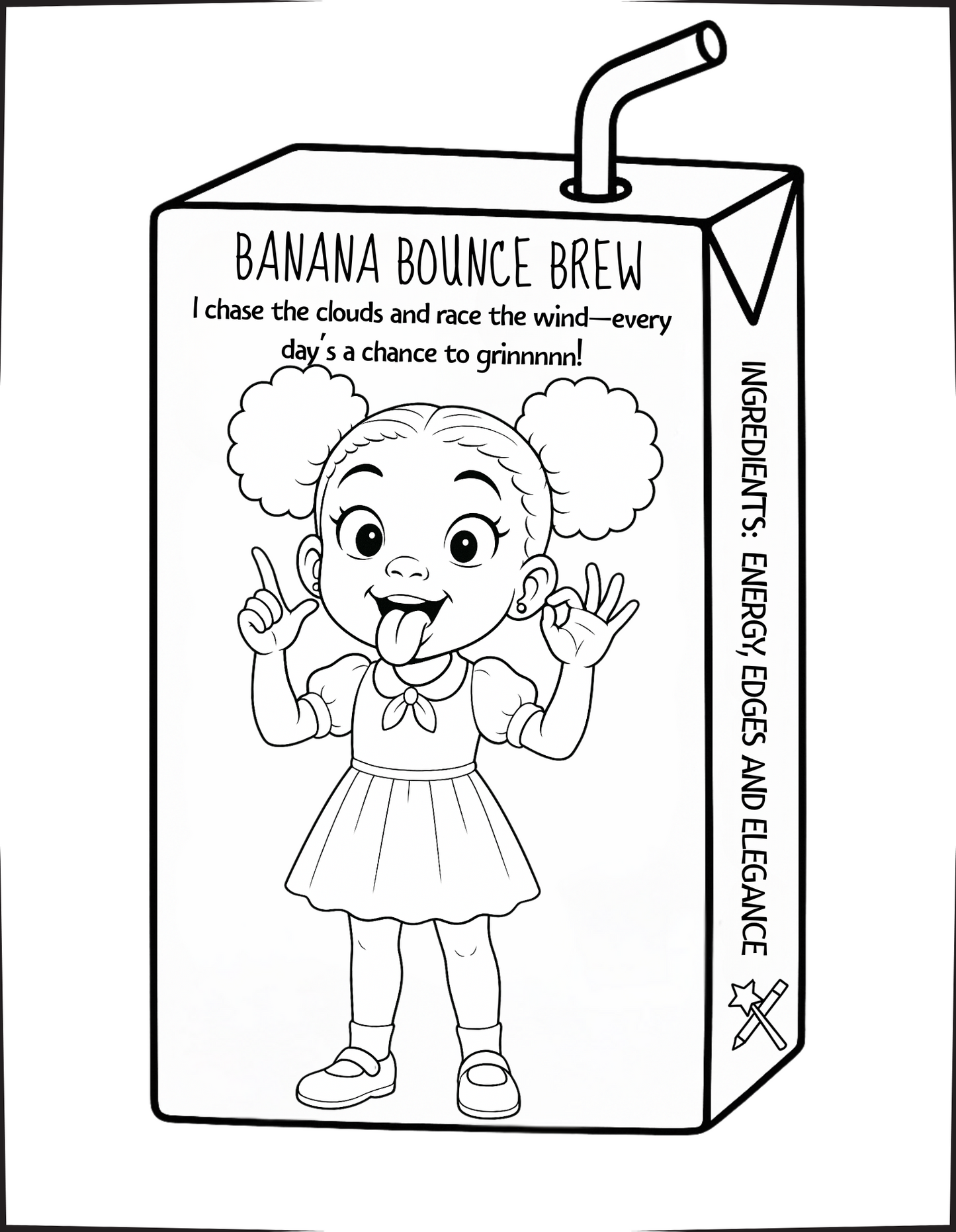 Melanated Cocoa Cuties Little Black Girl Magic Coloring Book