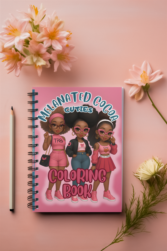 Melanated Cocoa Cuties Coloring Book Coloring Pages For Black Women