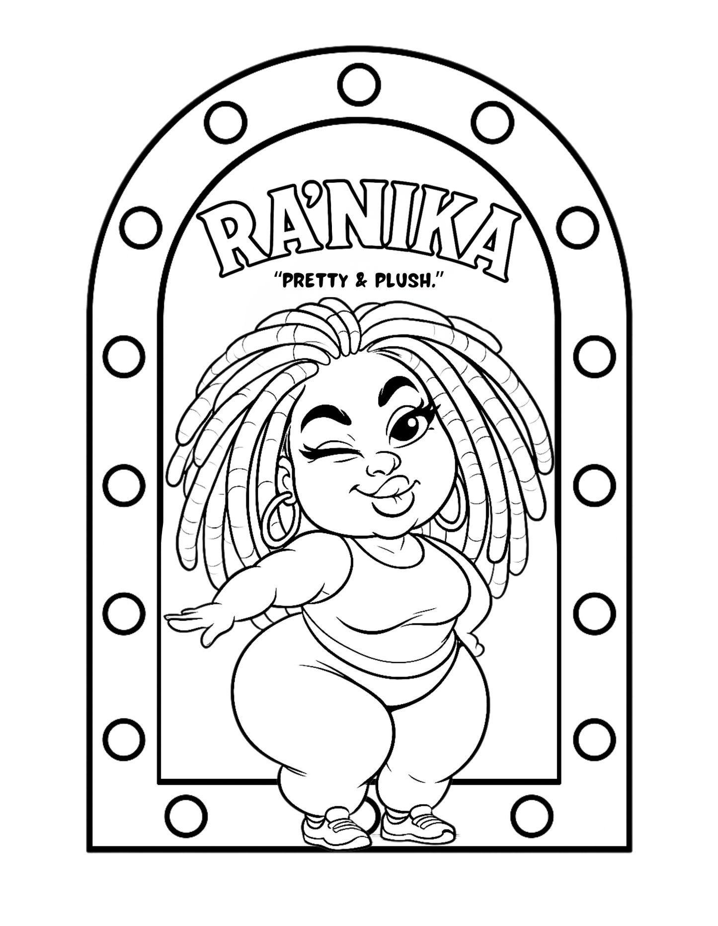 Curves and Colors | Plus Size Black Women Coloring Book | Body-Positive Lifestyle & Affirmations