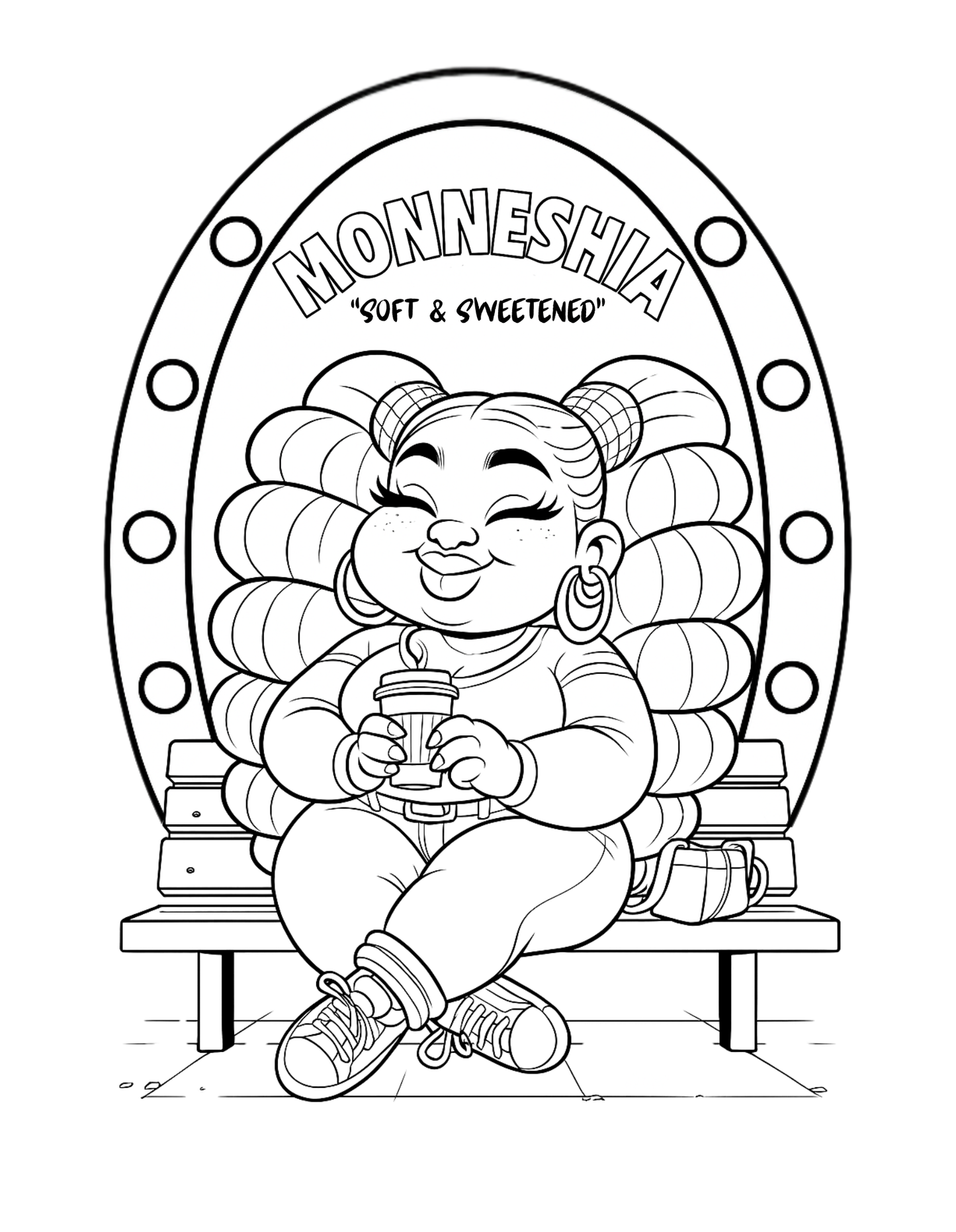 Curves and Colors | Plus Size Black Women Coloring Book | Body-Positive Lifestyle & Affirmations