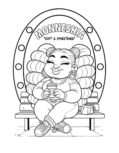 Curves and Colors | Plus Size Black Women Coloring Book | Body-Positive Lifestyle & Affirmations