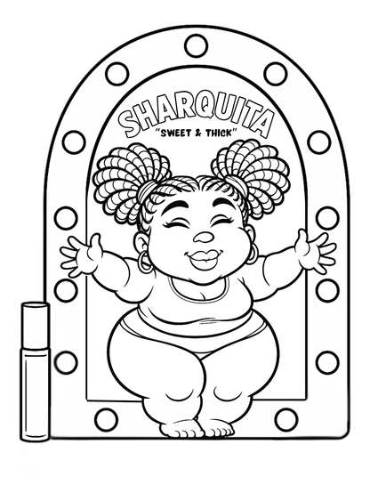 Curves and Colors | Plus Size Black Women Coloring Book | Body-Positive Lifestyle & Affirmations