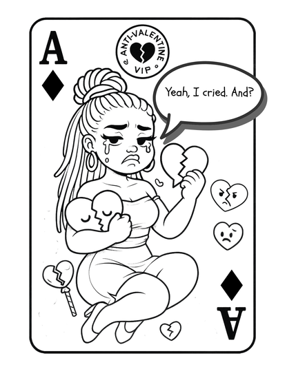 Love Letters In Every Shade | Valentine’s Day Coloring Book for Black Women | Sassy Love & Self-Care Art