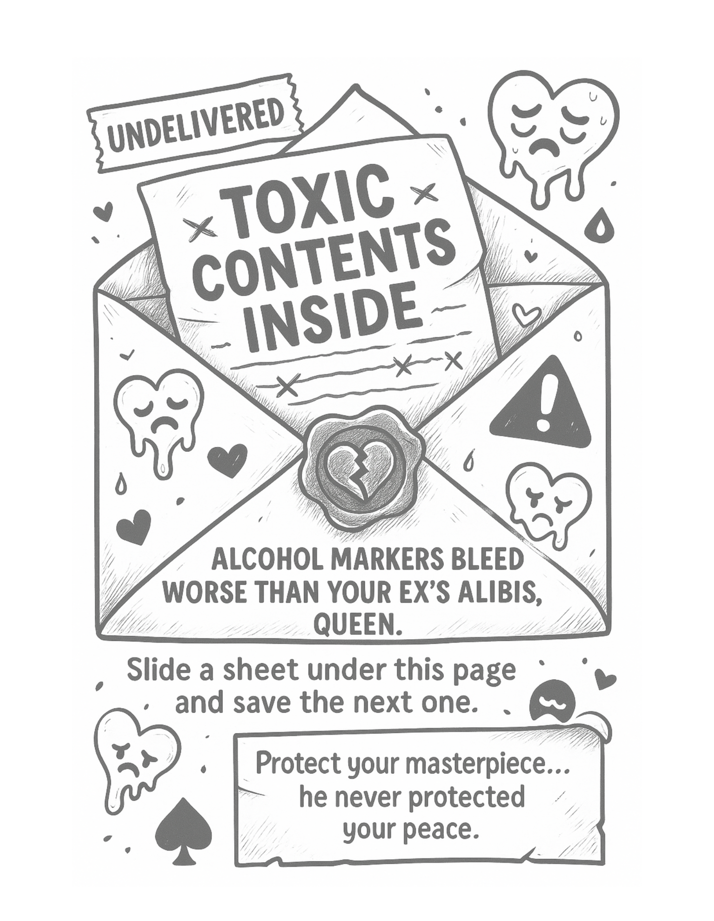 Love Letters In Every Shade | Valentine’s Day Coloring Book for Black Women | Sassy Love & Self-Care Art