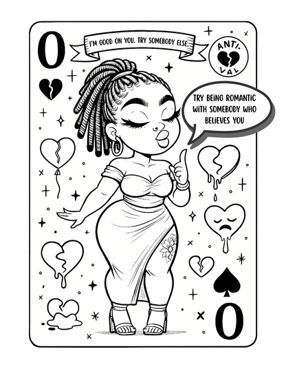 Love Letters In Every Shade | Valentine’s Day Coloring Book for Black Women | Sassy Love & Self-Care Art