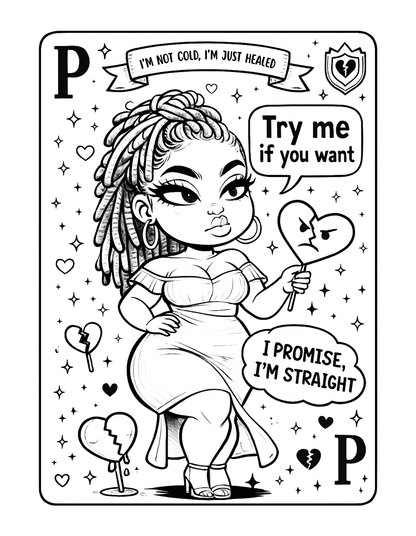 Love Letters In Every Shade | Valentine’s Day Coloring Book for Black Women | Sassy Love & Self-Care Art