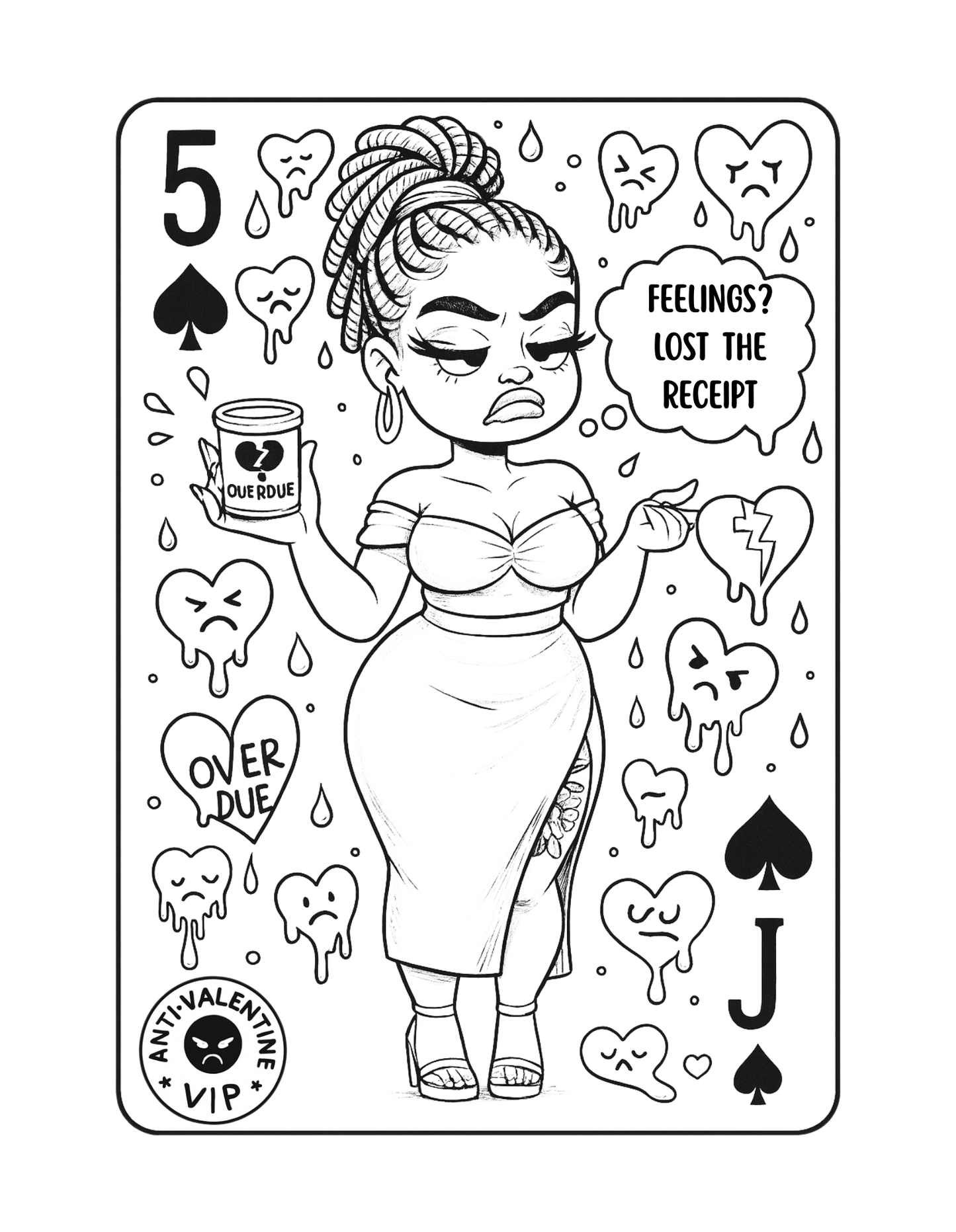 Love Letters In Every Shade | Valentine’s Day Coloring Book for Black Women | Sassy Love & Self-Care Art