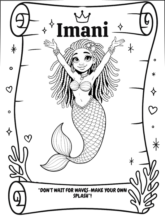 Cute Coral Cuties A Melanated Cocoa Cuties Coloring Book For Black Girls