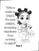 Melanated Cocoa Cuties Little Black Girl Magic Coloring Book