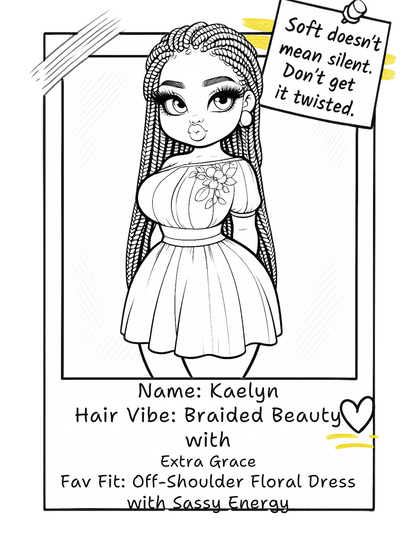 Melanated Cocoa Cuties Coloring Book Coloring Pages For Black Women