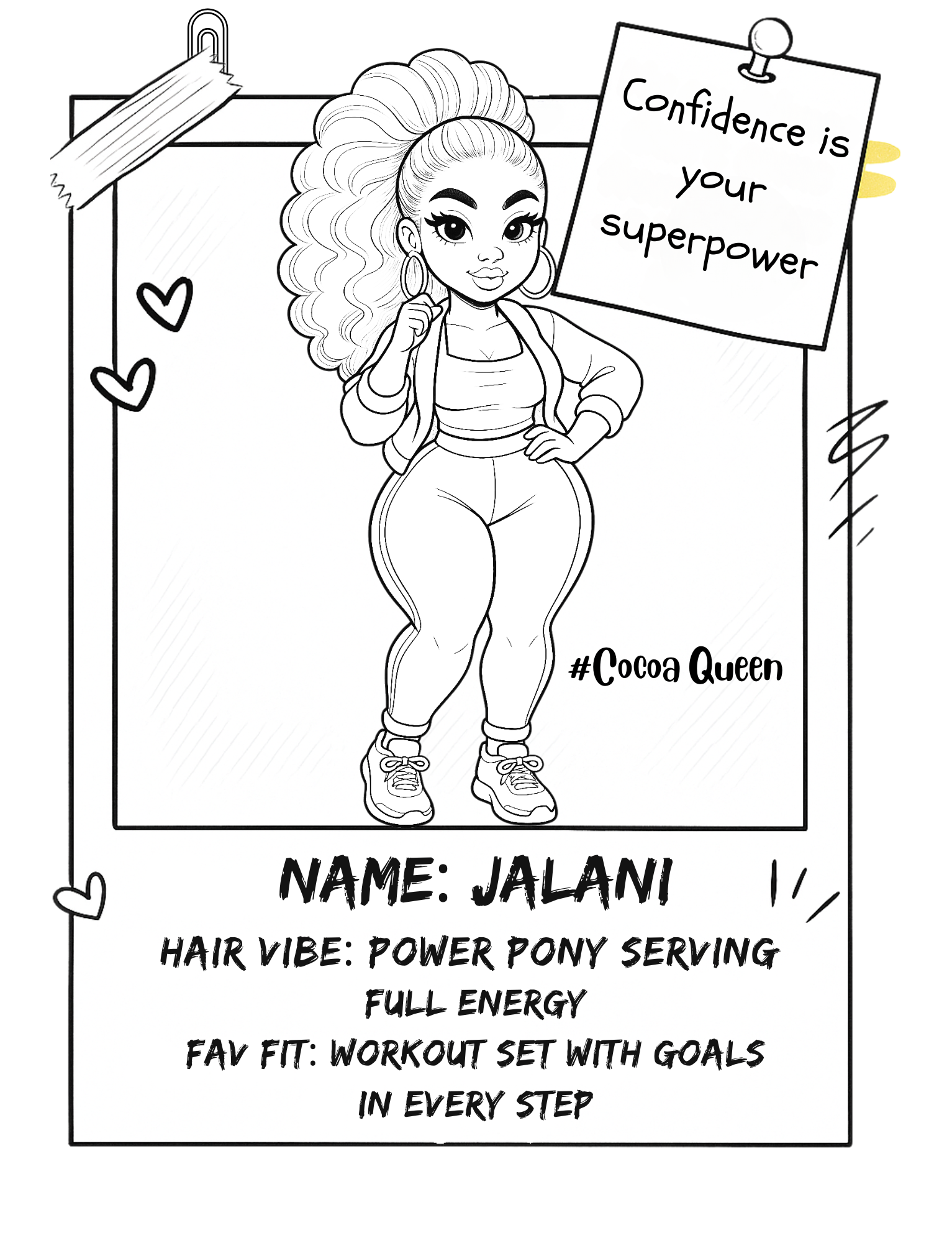 Melanated Cocoa Cuties Coloring Book Coloring Pages For Black Women