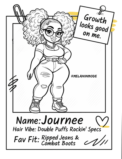 Melanated Cocoa Cuties Coloring Book Coloring Pages For Black Women