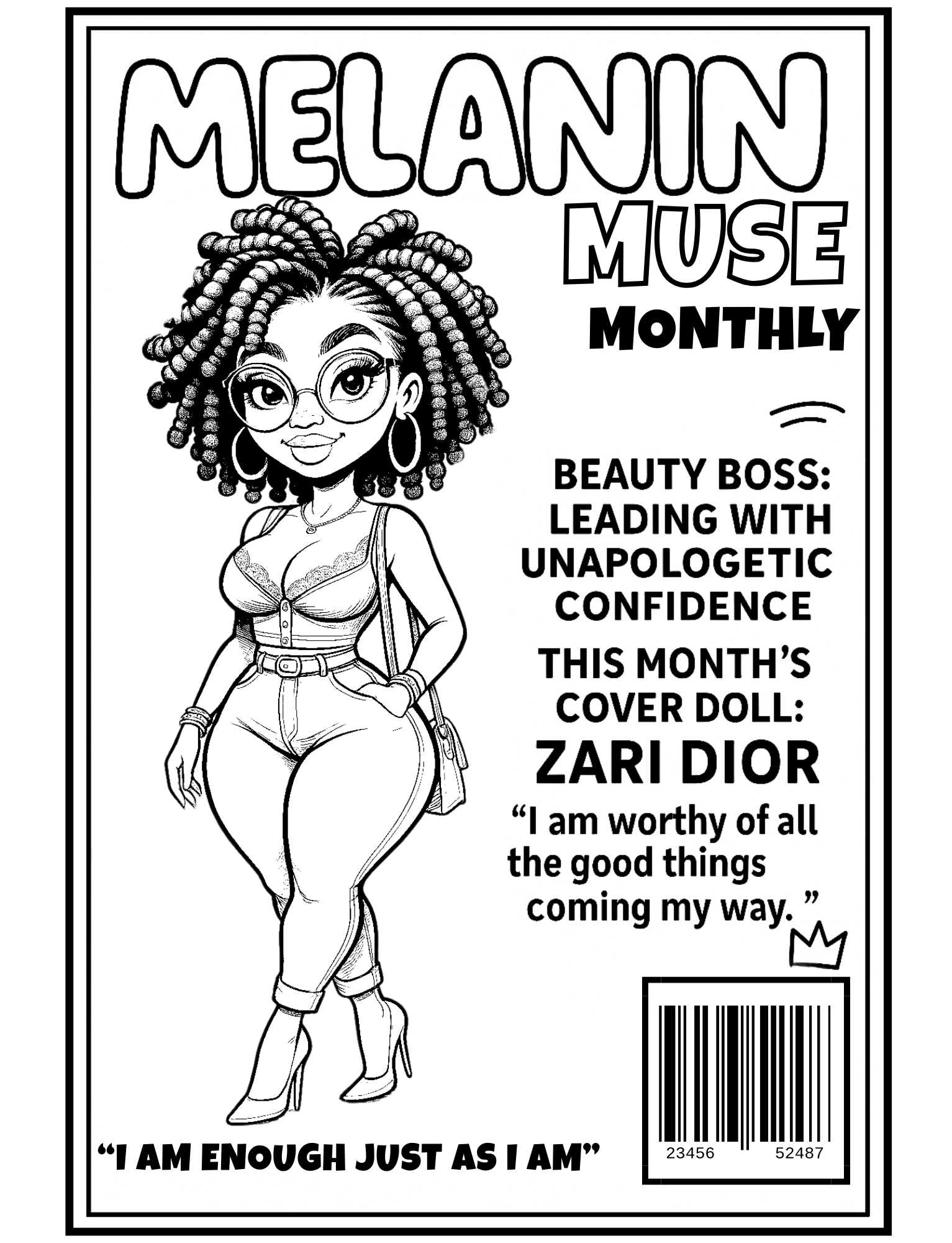 Shades Of Sassiness A Melanated Cocoa Cuties Coloring Book