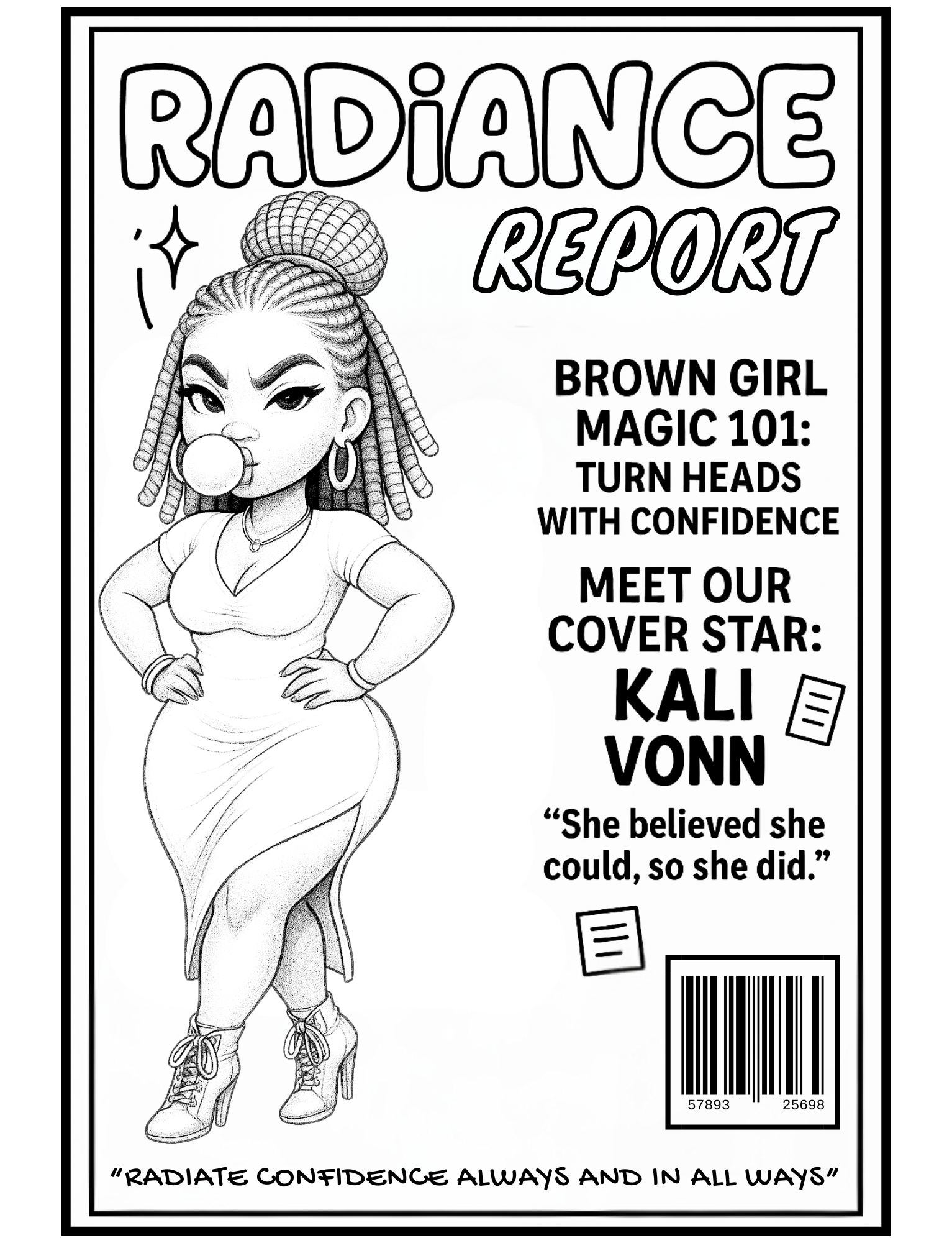 Shades Of Sassiness A Melanated Cocoa Cuties Coloring Book