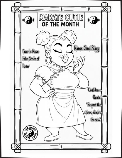 Melanated Cocoa Cuties Kicks And Colors Coloring Book