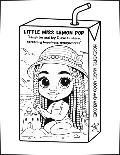 Melanated Cocoa Cuties Little Black Girl Magic Coloring Book