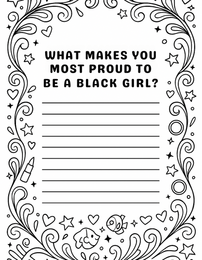 Melanated Cocoa Cuties Little Black Girl Magic Coloring Book