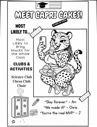 Meet The Cuties:  A Melanated Cocoa Cuties Coloring Book By Cieara Williams