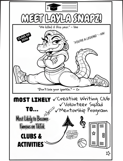 Meet The Cuties:  A Melanated Cocoa Cuties Coloring Book By Cieara Williams