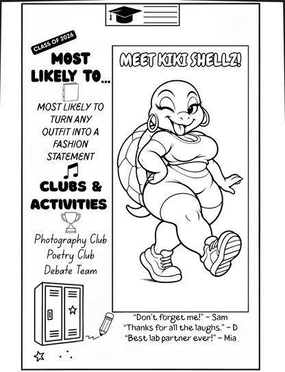 Meet The Cuties:  A Melanated Cocoa Cuties Coloring Book By Cieara Williams