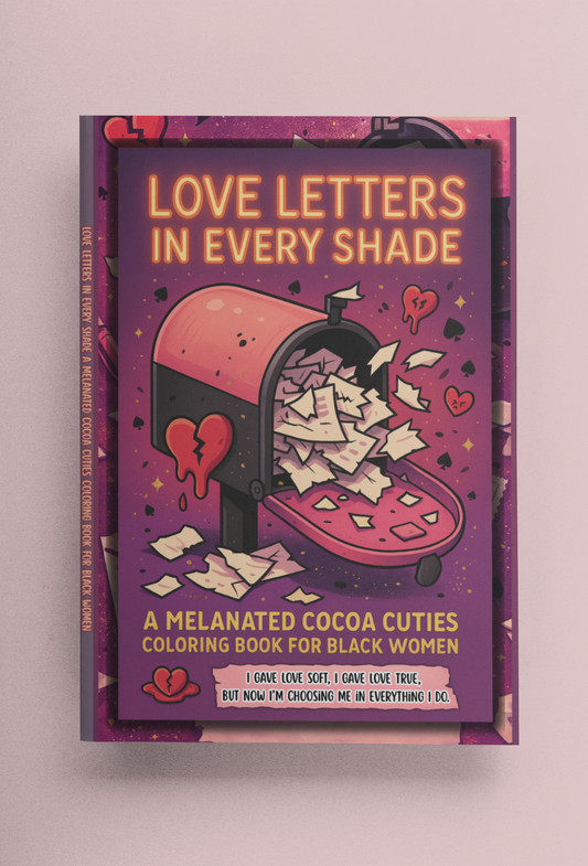 Love Letters In Every Shade | Valentine’s Day Coloring Book for Black Women | Sassy Love & Self-Care Art