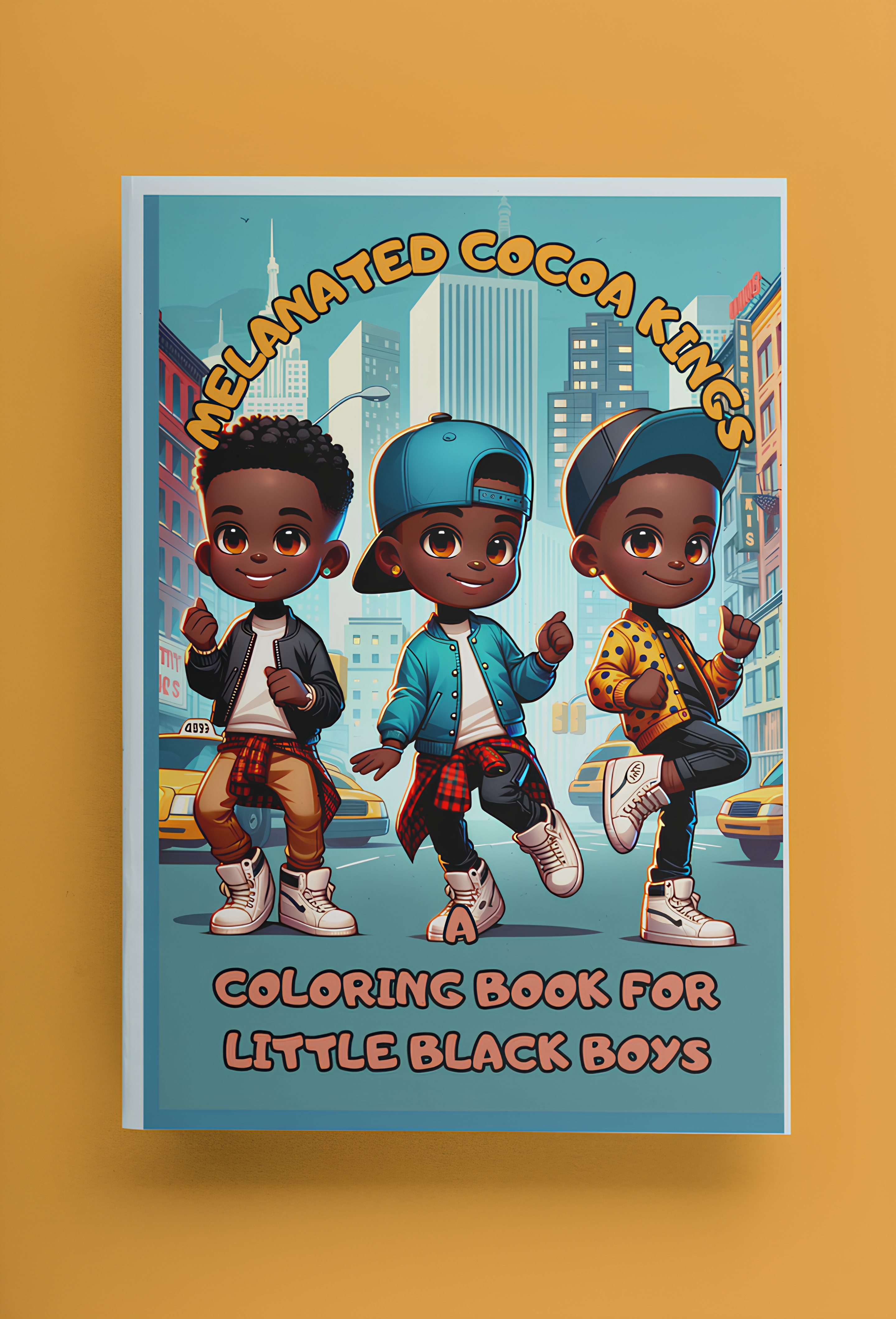 Melanated Cocoa Kings A Coloring Book For Little Black Boys