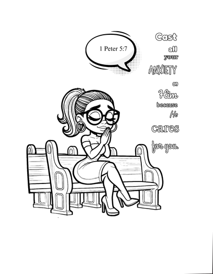 Pray & Prosper: A Melanated Cocoa Cuties Prayer Coloring Book For Black Girls